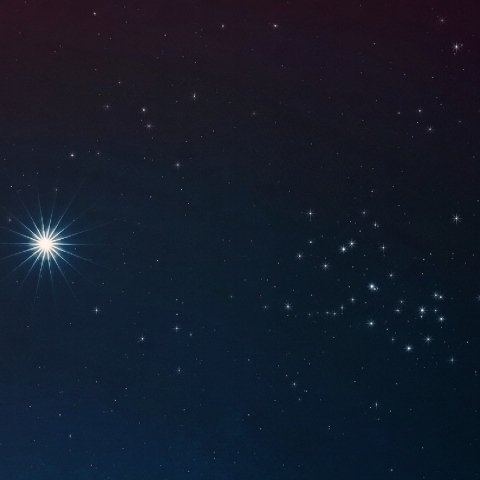 金星とプレアデス星団の接近