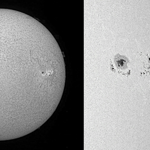 太陽面と黒点（7月2日）