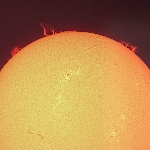 賑やかな太陽面（8月18日）