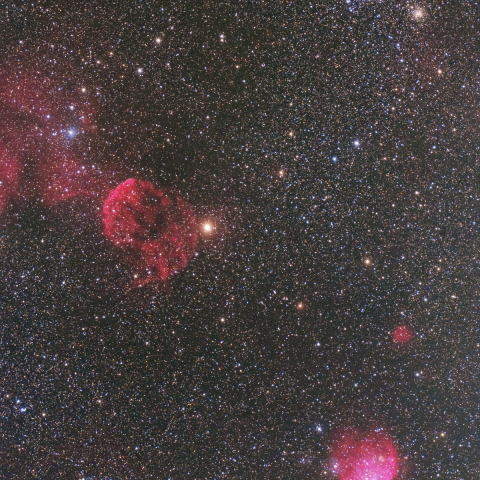 ふたご座　クラゲ星雲付近