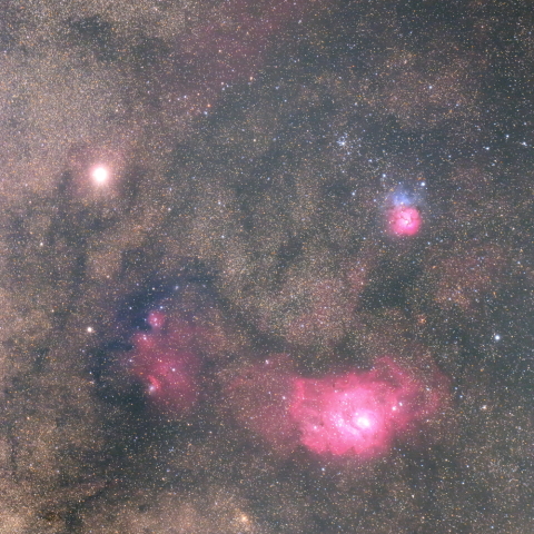 干潟星雲・三裂星雲