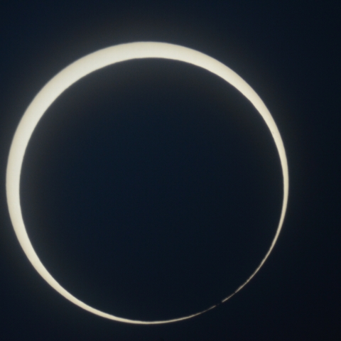 福島県郡山市　金環日食