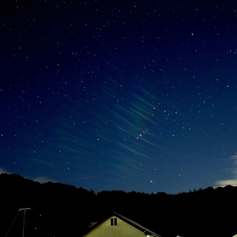 オリオン座と彩雲？