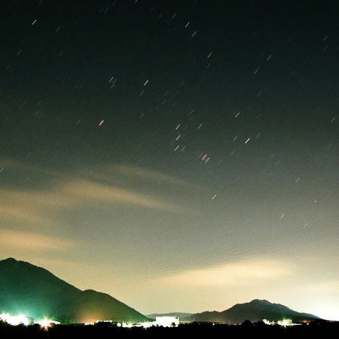 三上山とオリオン