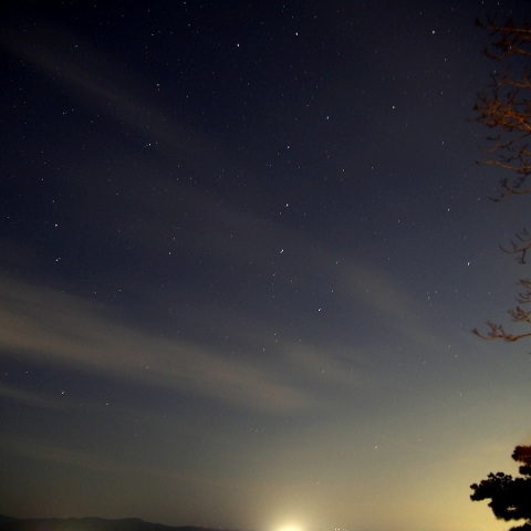 北斗七星と浜名湖