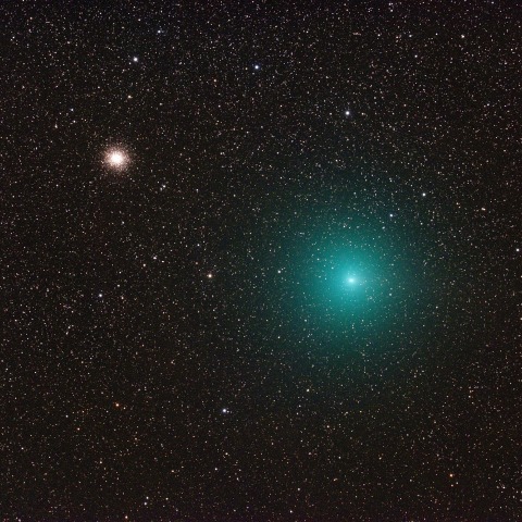 リニア彗星(252P)と球状星団(M14)