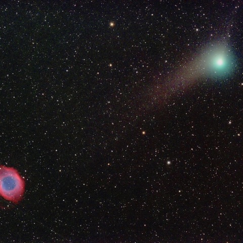 パンスターズ彗星とらせん状星雲