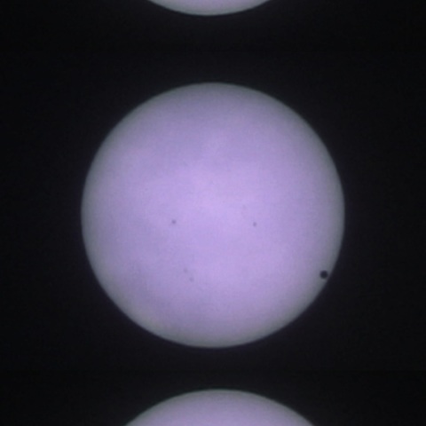 金星の太陽面通過(三枚組)