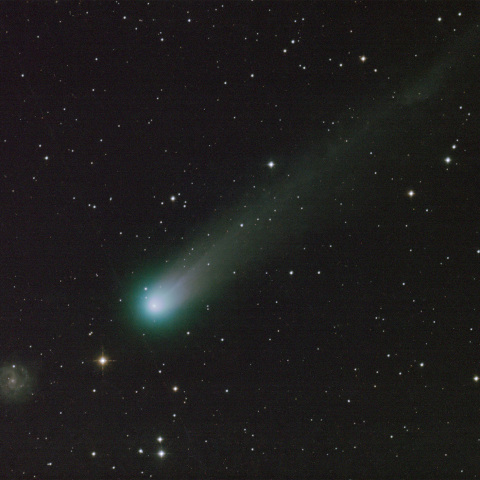 NGC 3184銀河とレモン彗星(C/2025A6)