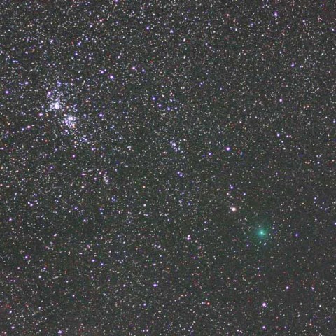 ハートレイ彗星と２重星団