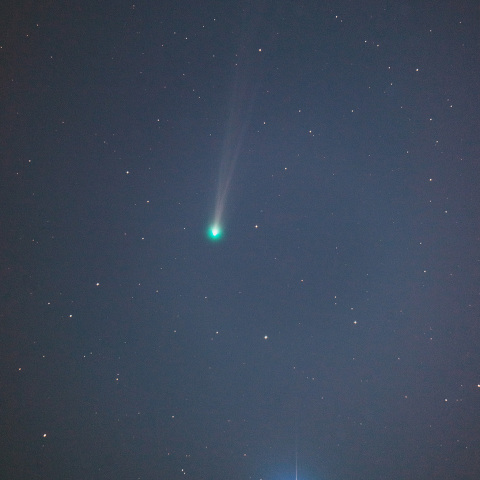 スピカと並ぶアイソン彗星