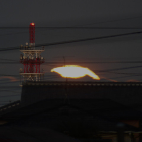 今年初めての月出（１）
