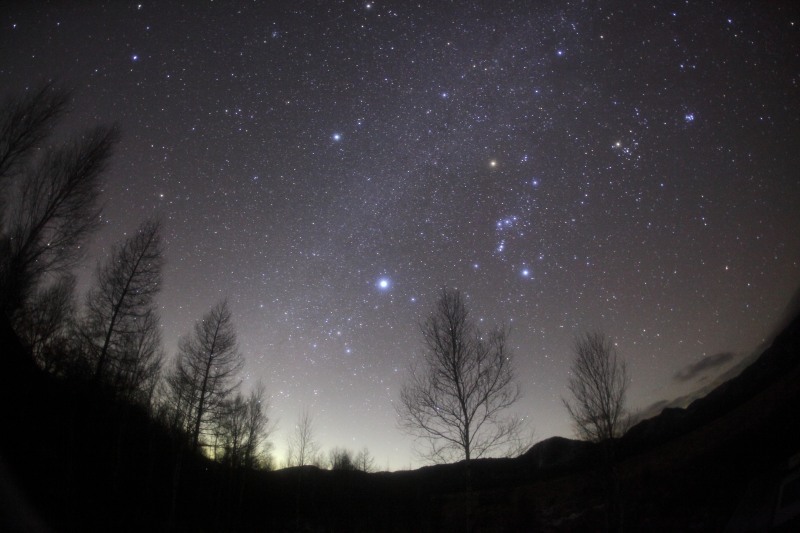 4239 戦場ヶ原に輝く冬の星座 By Starwalker 天体写真ギャラリー