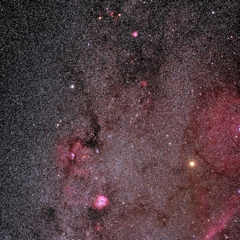 ふたご～いっかくじゅう座付近の天の川