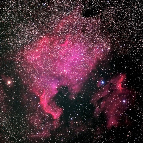 北アメリカ星雲とペリカン星雲