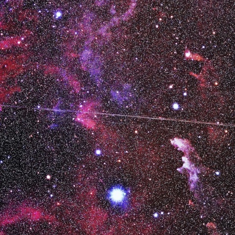 M42西部からリゲル周囲に広がる星雲群