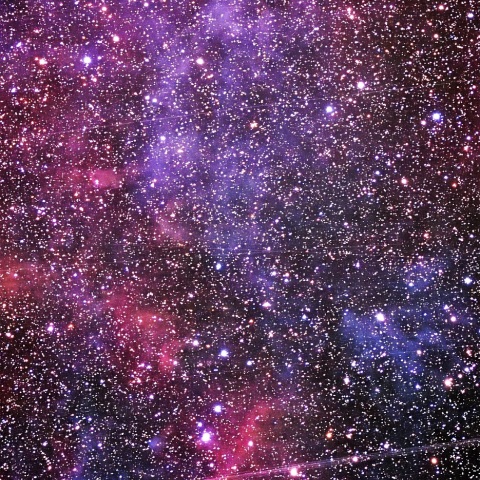 Sh2-278から北に拡がる淡い星雲群