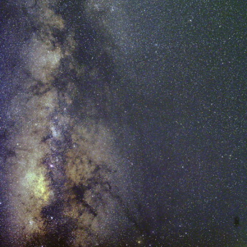 天城高原に立ち上る夏の天の川