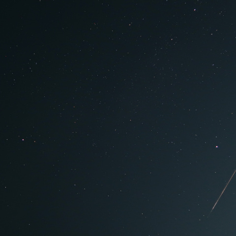 2024年8月13日のペルセウス座流星群3（夏の大三角とともに）