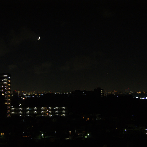 月と金星（20100715）