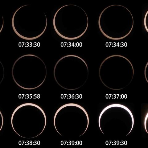 金環日食（第二接触～第三接触）