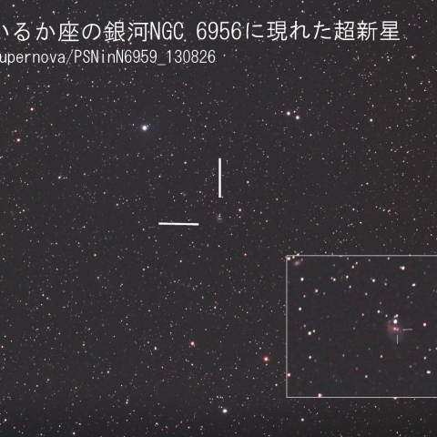 いるか座の銀河NGC 6956の超新星
