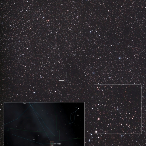 天の川とC/2010 S1（LINEAR）