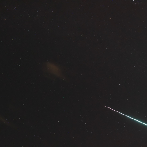 12月14日深夜ふたご座流星群に火球