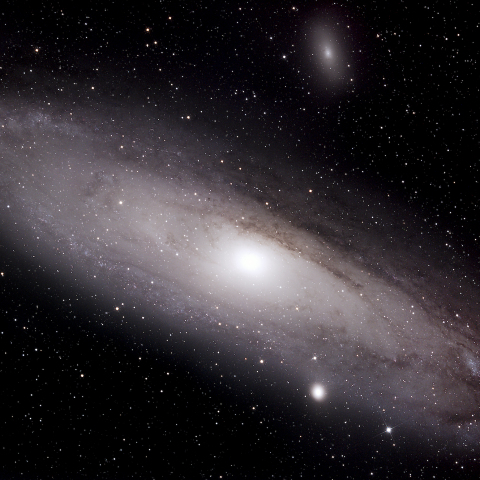 市街地からのアンドロメダ座大星雲