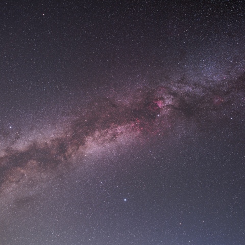 夏の名残の銀河