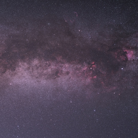 はくちょう座付近の銀河