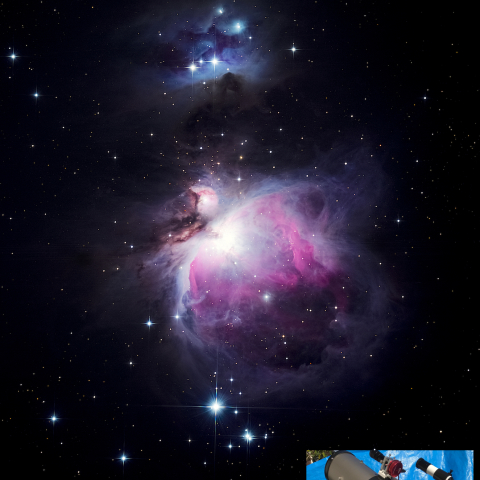 改造 GINJI-150FNでのファーストライト (M42)