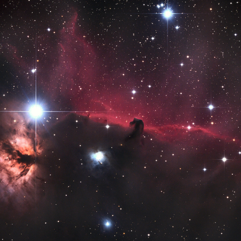 庭撮りでは一番の馬頭星雲