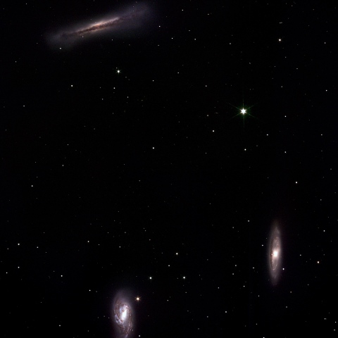 M65 M66 NGC3628　(トリオ星雲)