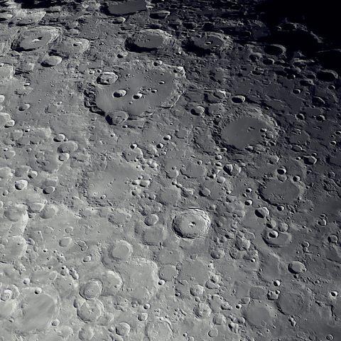 クラビウス　ティコ周辺