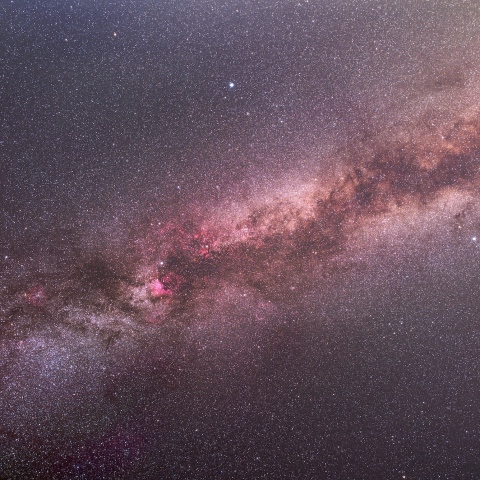 夏の大三角と天の川