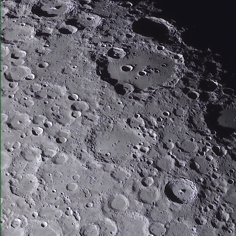 クラビウス　ティコ周辺