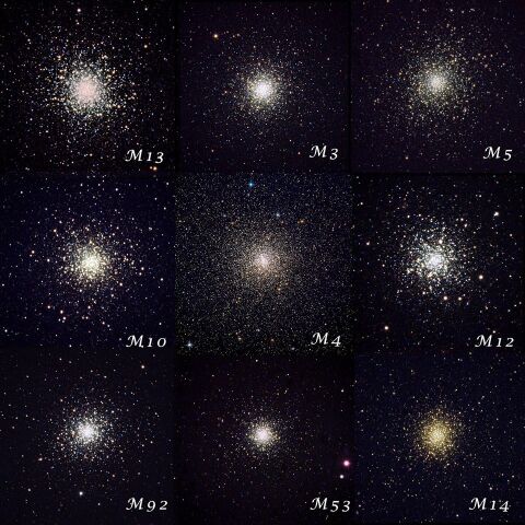 M3 M4 M5 M10 M12 M13 M14 M53 M92