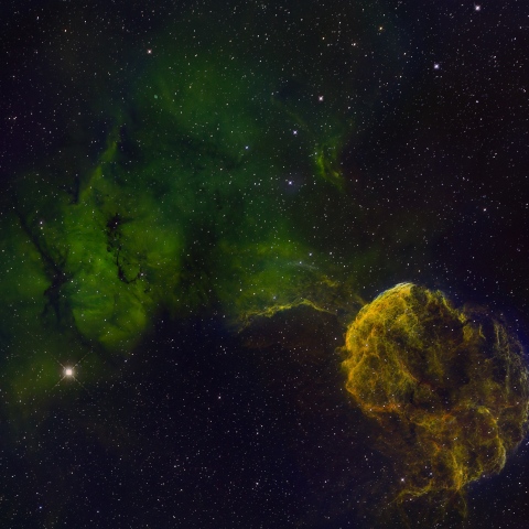 くらげ星雲(IC443)とSh2-249