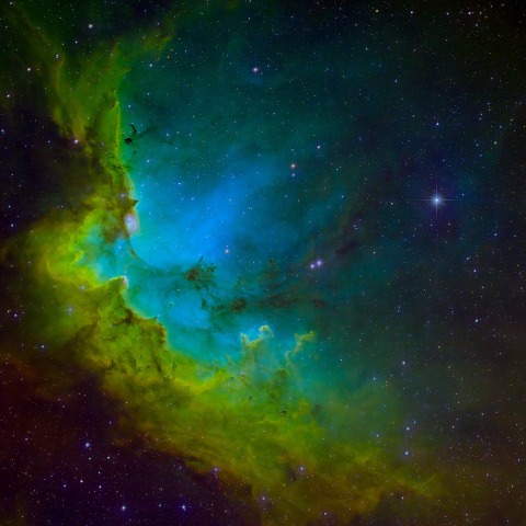 ケフェウス座のNGC7380　The Wizard Nebula
