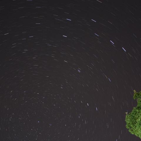 北の空の日周運動