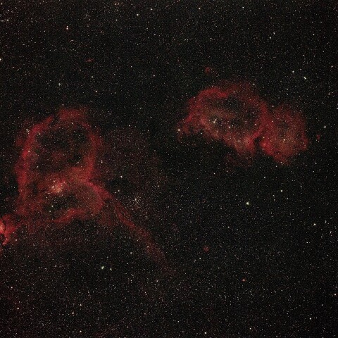 ハート星雲と胎児星雲　