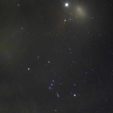 木星を捉えるオリオン