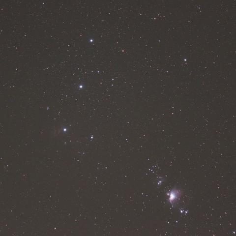オリオン座　三ッ星　小三ツ星
