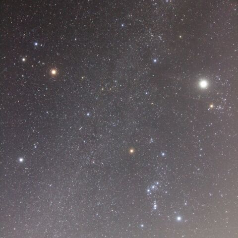 冬のダイヤモンドと2惑星