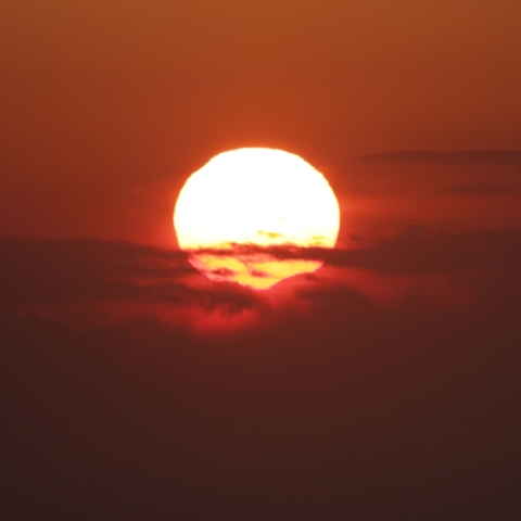 箱根からの日食