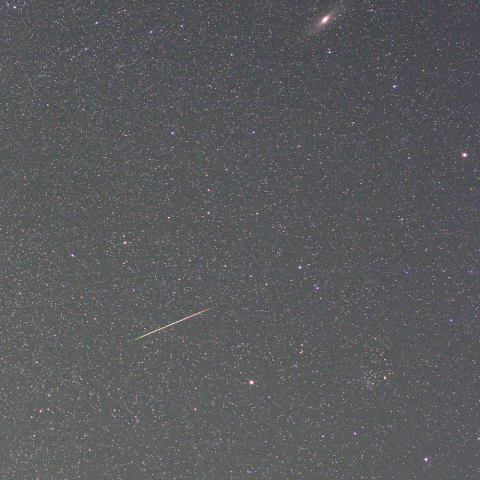M31と流星
