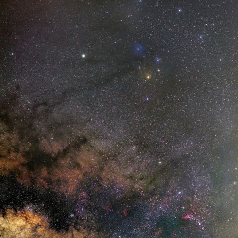 さそり座と火星・土星