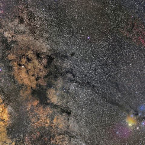 さそり座から天の川付近