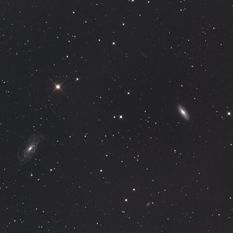 NGC5005・NGC5033 りょうけん座